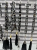 33 Muslim black gallstone prayer beads, alloy whisker tips, 50 dozen per piece, 12 in a dozen. The price is for individual pieces Specification image